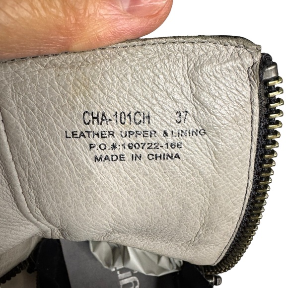 Alegria Charlette Crazyhorse Women's Moto Black Leather Boots Size 37/7 - Picture 7 of 7